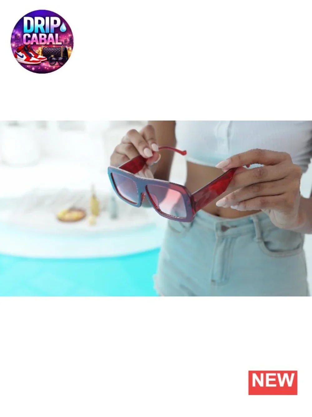 Oversized Square Sunglasses UV400 Protection Retro Retro Sun Glasses for Women
